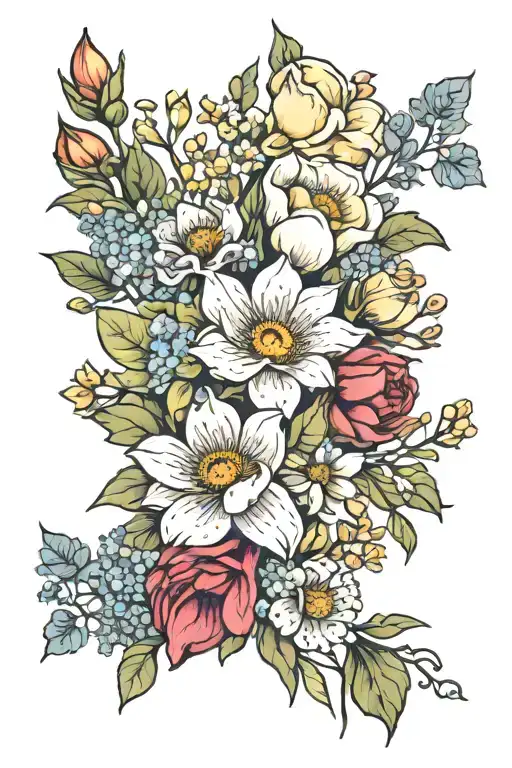 Birth Flower Bouquet