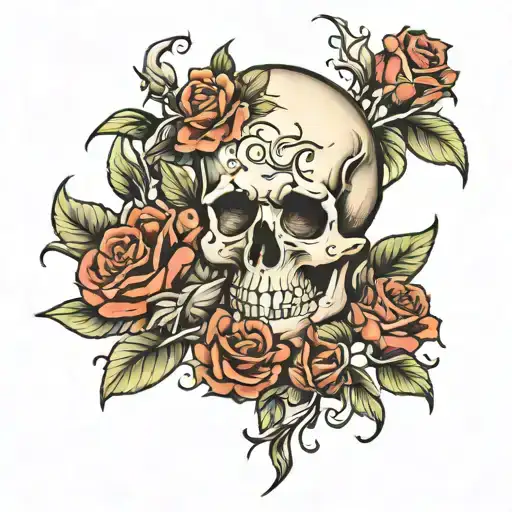 Skull And Roses