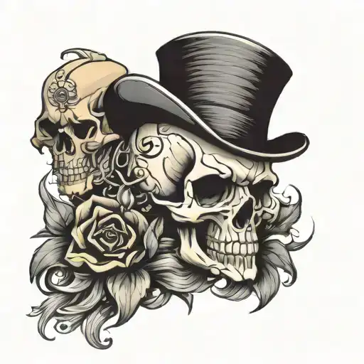 Skull And Top Hat