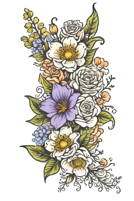 Birth Flower Bouquet