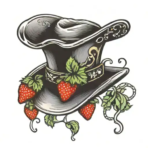 Cowboy Hat With Strawberries