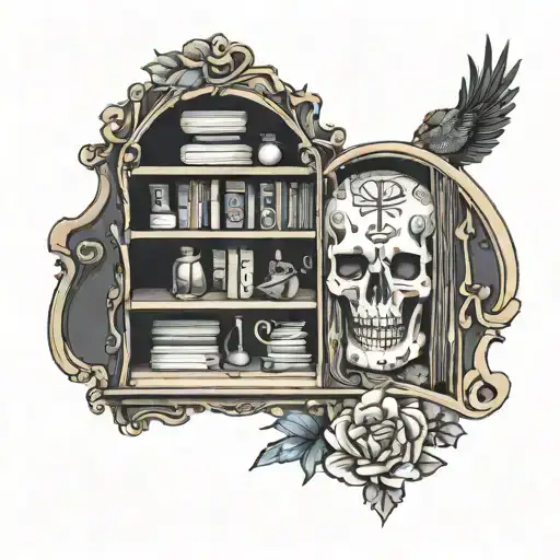 Book Case With Trinkets