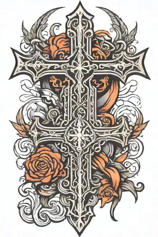 Spiritual War Sword Shield Cross Royalty