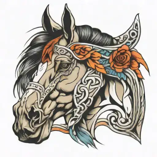 Horse From The Front