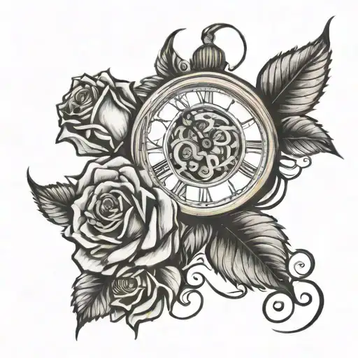 Rose And Clock