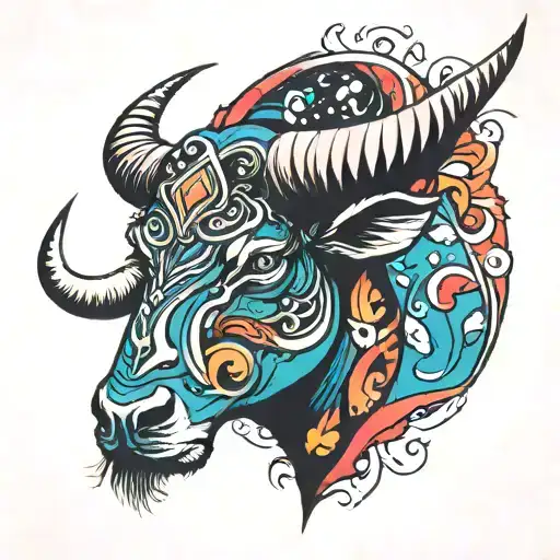 Taurus Symbol Animal With The Colors Of That Astrological Sign