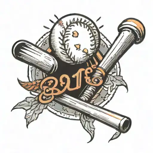 Baseball With Birthday Date 08-01-1950