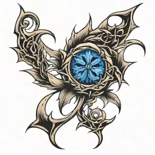 Child Abuse Survivor Symbol Gothic Thorns