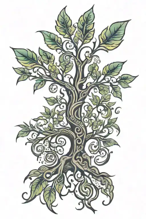 Coverup Tribal Tree Growing