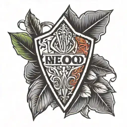 Arrowhead With Lettering Inside Representing