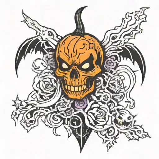 Halloween Horror Comic Book Style