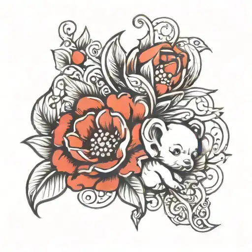 New Born Baby Footsprint Tatto Idea