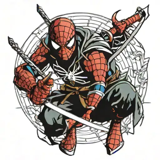 Spider-man As Samurai Warrior