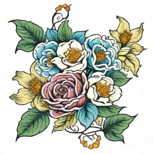 Birth Flowers Intertwined