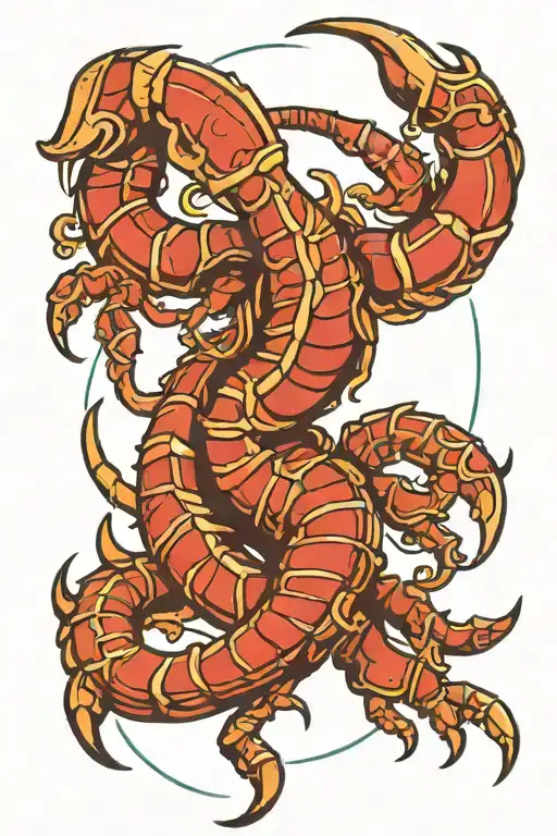 Taurus Scorpion Intertwined