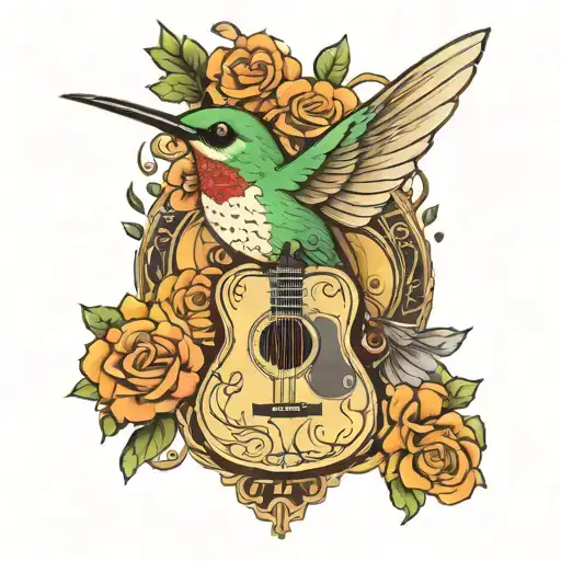 Hummingbird With Guitar Made