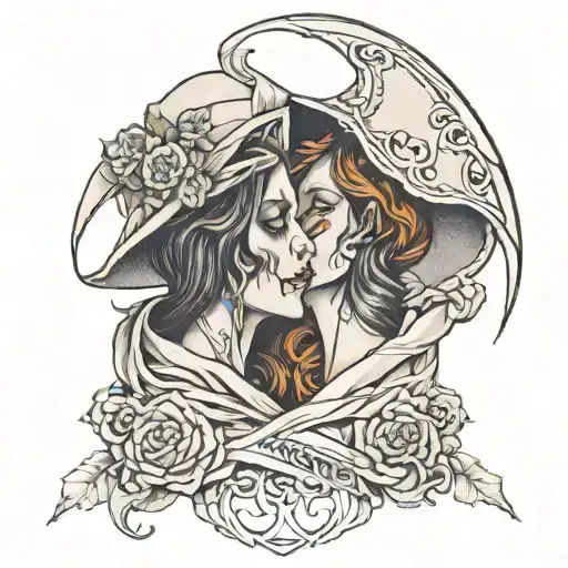 Reaper Kissing Girl Face