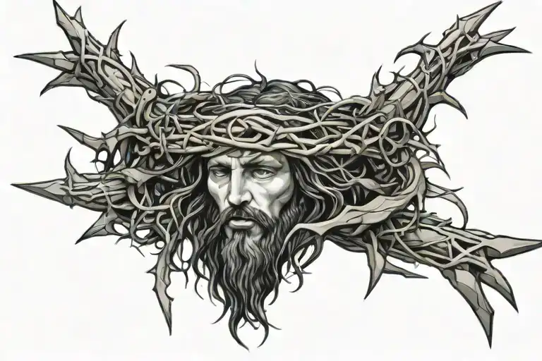 Jesus Crown Of Thorns Wrapping