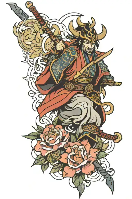 Micah Ulrich Inspired Tattoo Featuring Samurai