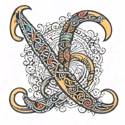 Boomerang Country Music Note Intertwined