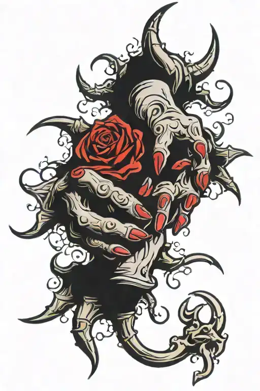 Demon Hand Holding Hands