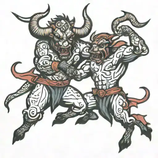 Bull Fighting Demons