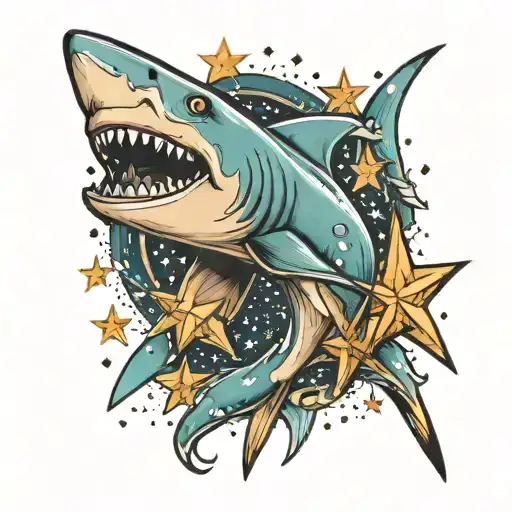 Shark And Stars