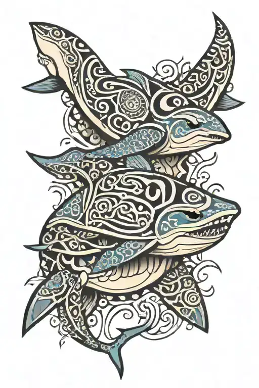 Maori Shark Turtle Manta Ray