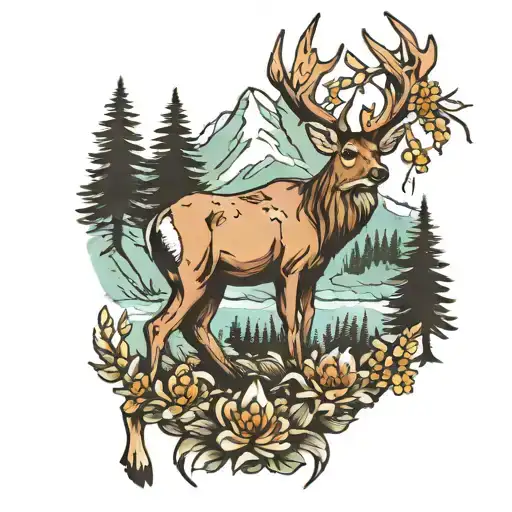 Hint Deer Mountain Alle Forest