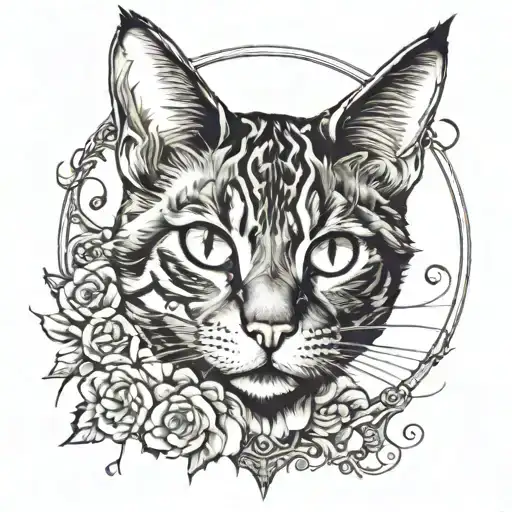 Cat In Pictures Frames Edges