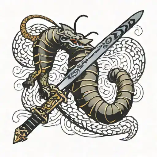 Scolopendra And Licorice Samurai Katana
