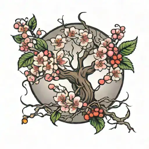 Cherry Tree Intertwined