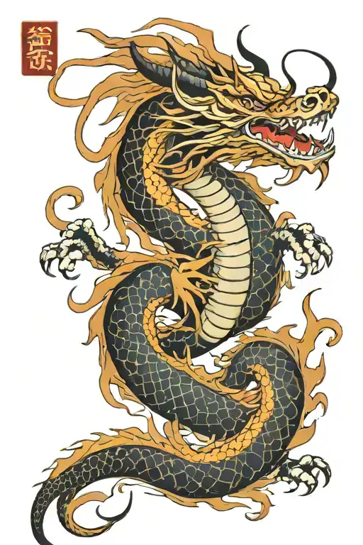 Traditional Japanese Dragon
