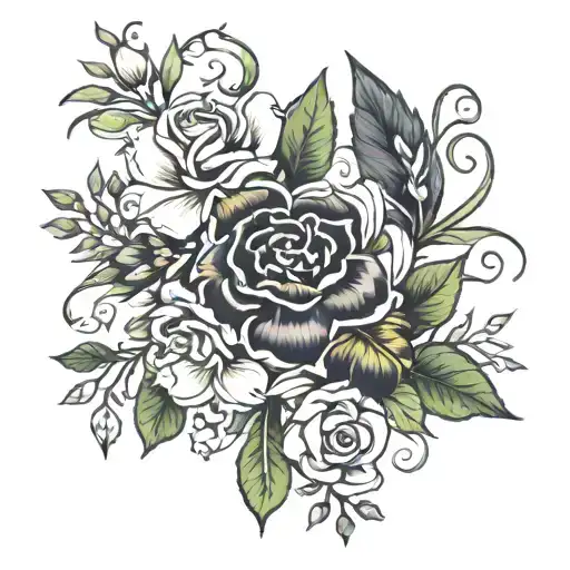 Birth Flowers Wrapped