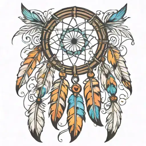 Indian Feather Dream Catcher