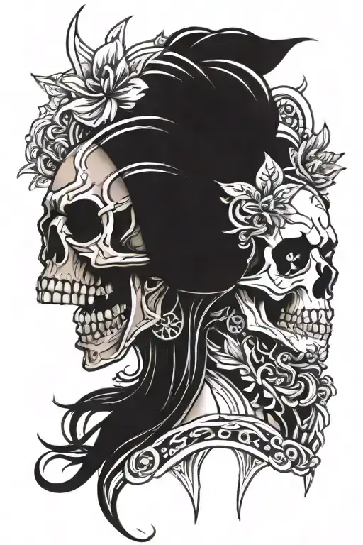 Skull And Kali Goddess