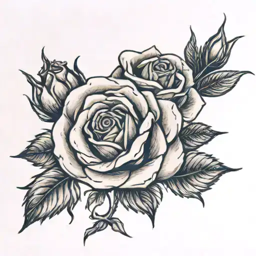 Fine Line Rose With Mom In The Stem