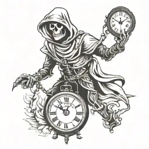Reaper And Pocket Watch