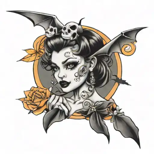 Halloween Pinup Girl