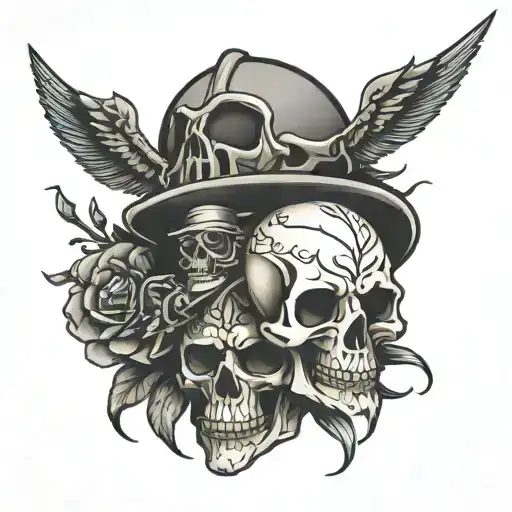 V Twin Skull