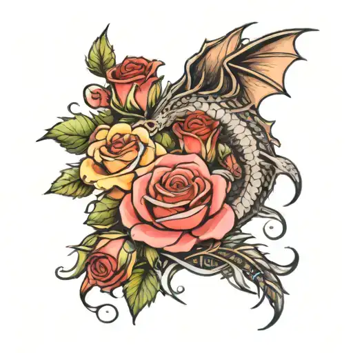 Roses And Dragon