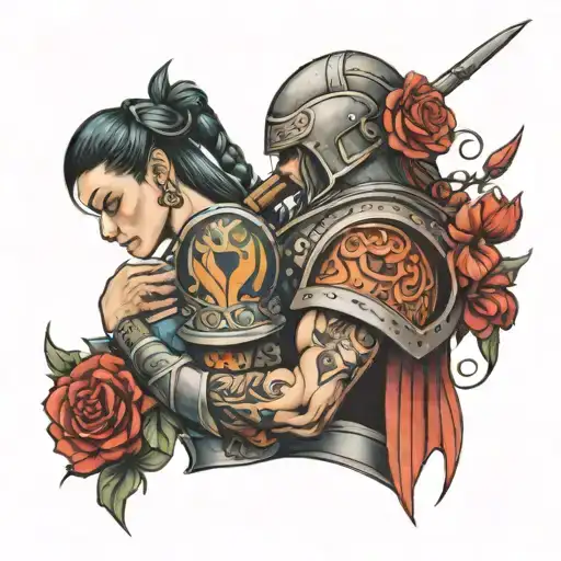 A Warrior In The Arms Of A Woman