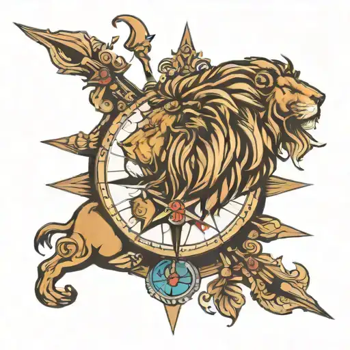Compass Lion Head
