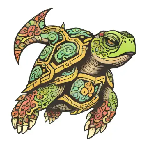 Puerto Rican Totem Pole Turtle