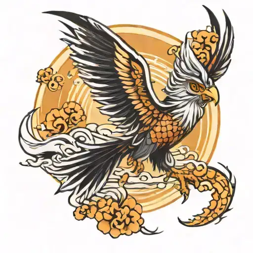 Fenix Rising Sun In The Background