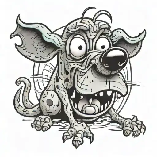 Courage The Cowardly Dog Being Scared Of Scooby Doo