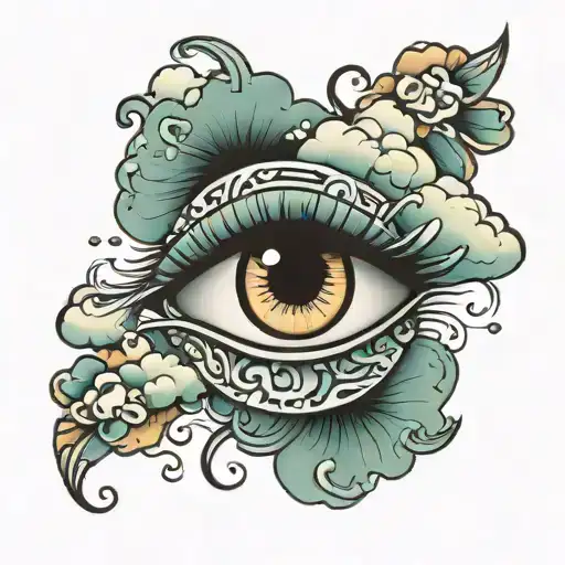 Eye Cloud Background