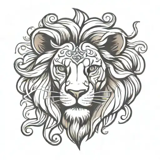 Cute Lion Head 2024