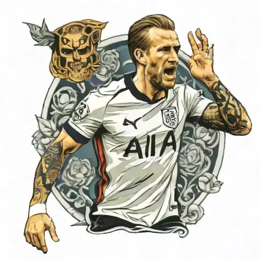 Harry Kane Portrait Plain Shirt