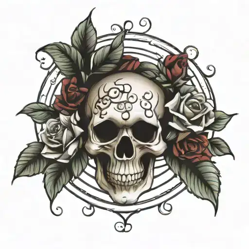 Skull And Roses